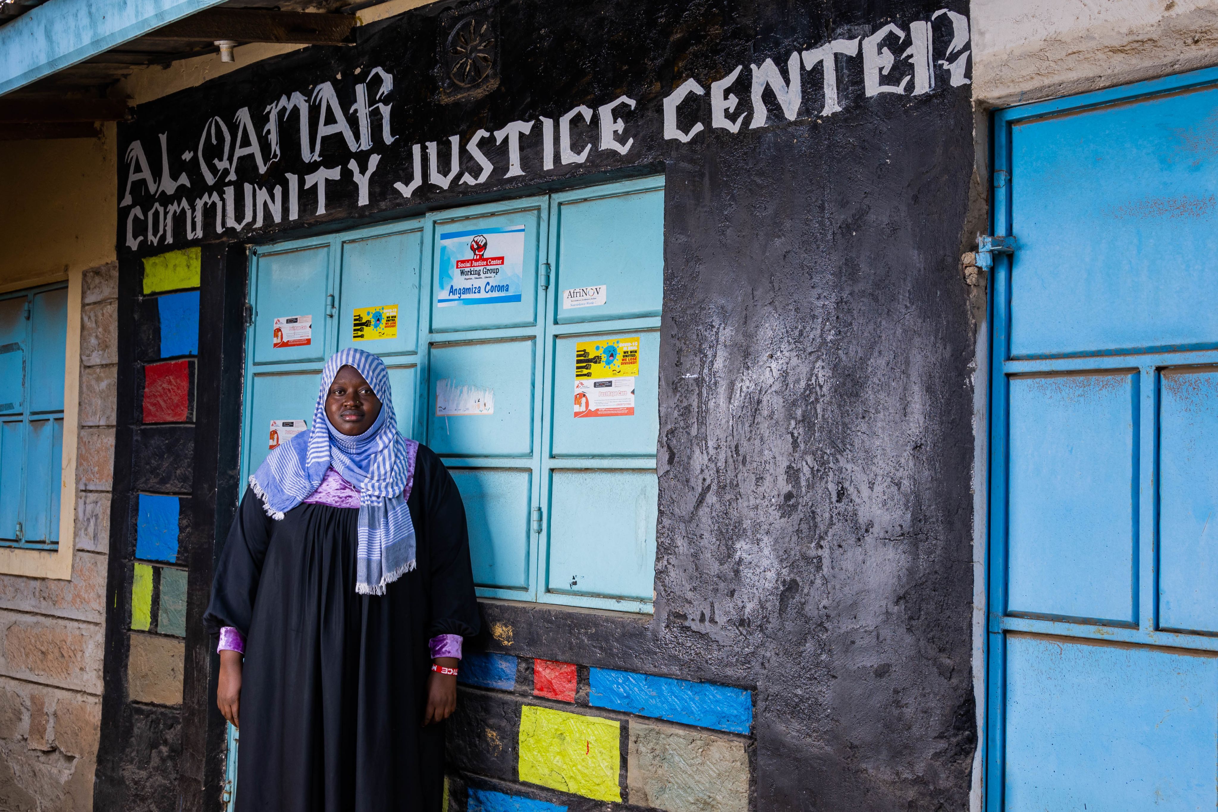 Halima at the Al-Qamar Community Justice Center